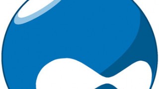 Il logo di Drupal, noto CMS per e-commerce