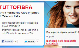 Telecom Tuttofibra: internet/chiamate illimitate? non proprio
