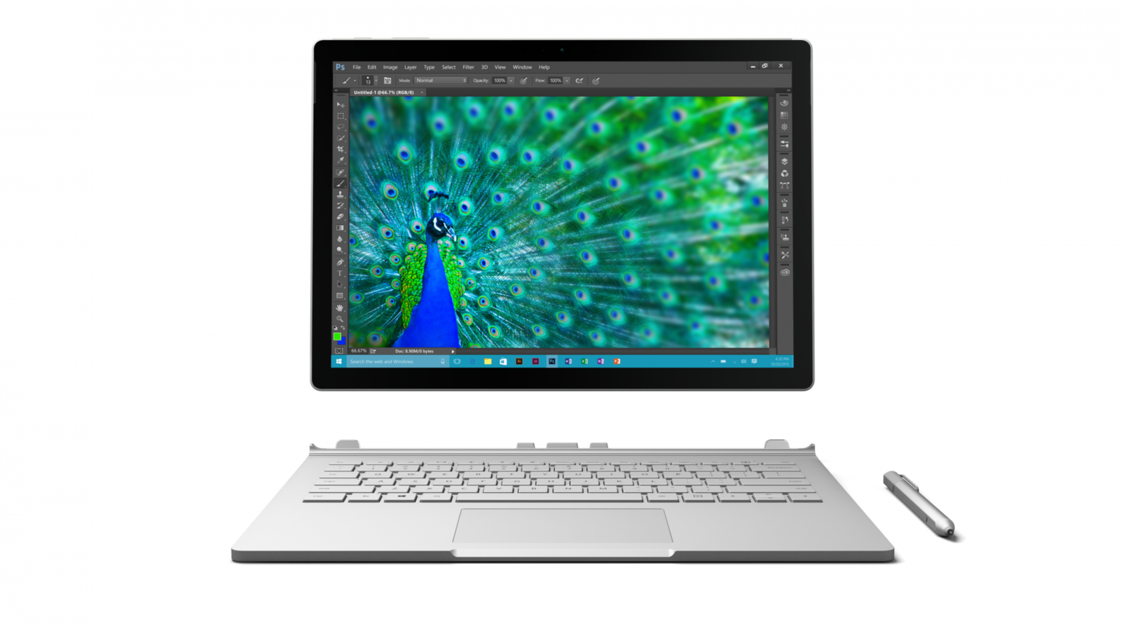 Le due parti del Microsoft Surface Book separate