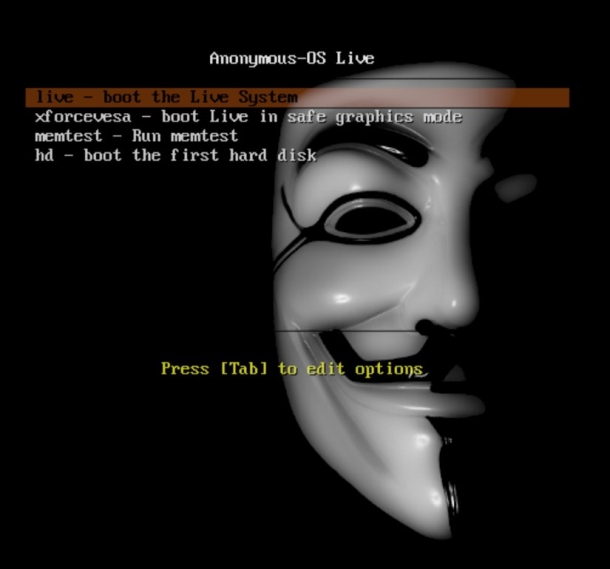 Il sistema operativo lanciato dal gruppo Hacker Anonymous