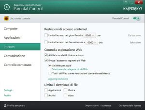 kaspersky parental control