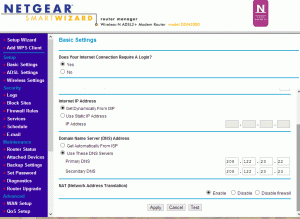 interfaccia router netgear