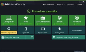 AVG Internet Security 2014 - schermata iniziale