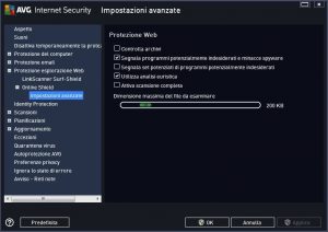 AVG Internet Security 2014 - Funzione di Protezione Web