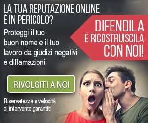 Servizio reputazione online banner 300x250