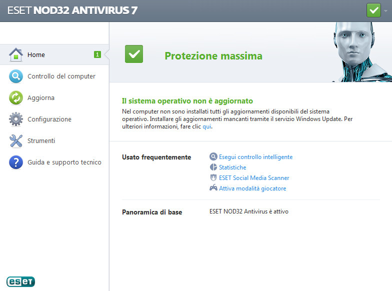 ESET NOD32 Homepage di ESET NOD32