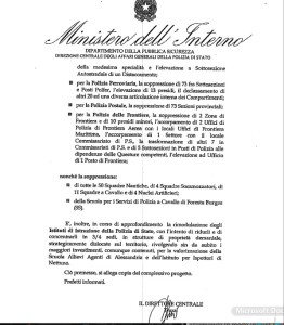 piano di razionalizzazione dei presidi