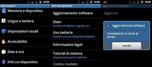 aggiornare android