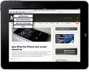 Safari è il browser Web predefinito sugli iPad