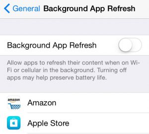 Background App Refresh
