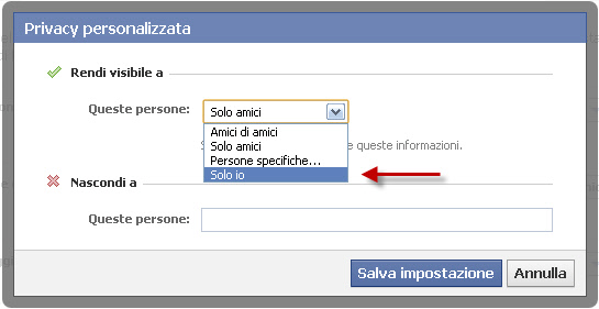 Gestire la privacy su Facebook