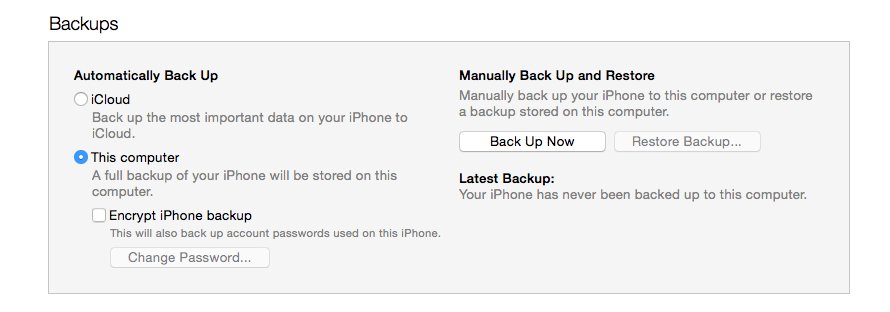 Ripartire da un backup per accelerare iPhone 4 e successivi