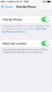 Find my iPhone su iOS 8: attivazione