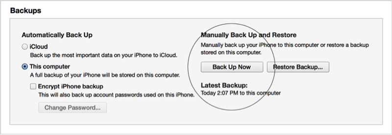 Come trasferire i contatti da un iPhone all'altro: effettuare il backup tramite iTunes