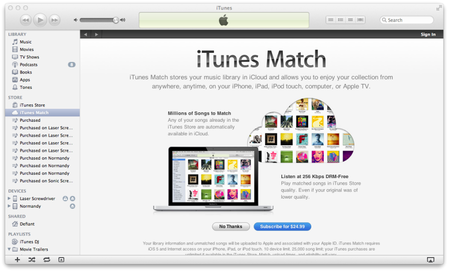 iTunes, trucchi e segreti: sincronizzare i contenuti con iTunes Match