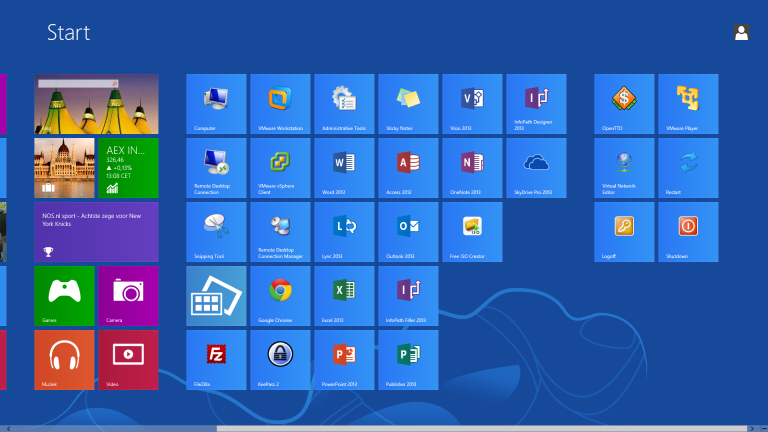 Personalizzare la schermata Start di Win 8