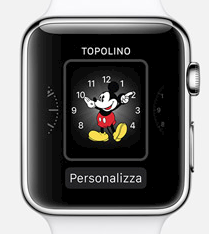 Apple Watch. Come personalizzarlo e configurare app, preferenze e contattii. Quadrante Topolino