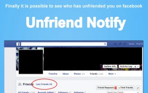 Anche Unfriend Notify è un'estensione per Chrome che ci avverte quanti amici di Facebook ci hanno lasciato