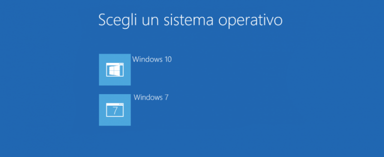 Installare Windows 10 in dual boot con Windows 8.1 o 7