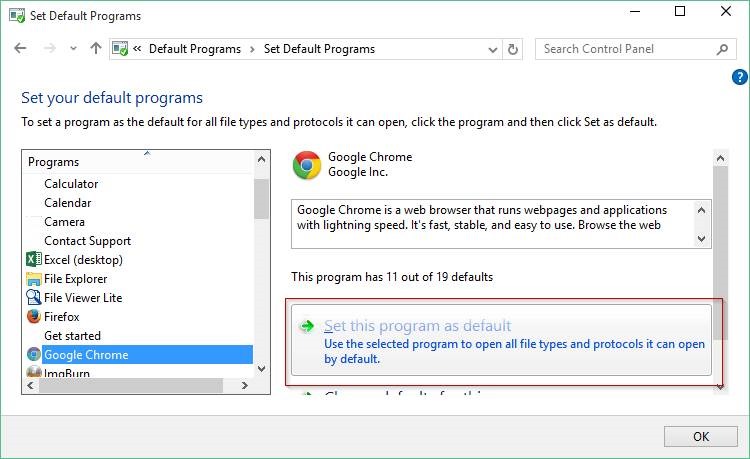 Come cambiare browser in Windows 10. Nella lista di programmi che si aprirà sulla sinistra, scegliere quello che si vuole impostare come predefinito e cliccare su Imposta questo programma come predefinito