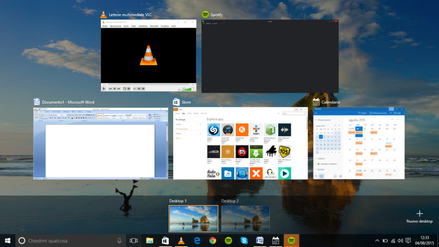 Windows 10, "Visualizza Attività" e "Desktop multipli" consentono di organizzare al meglio il lavoro, anche con tante finestre e app aperte.