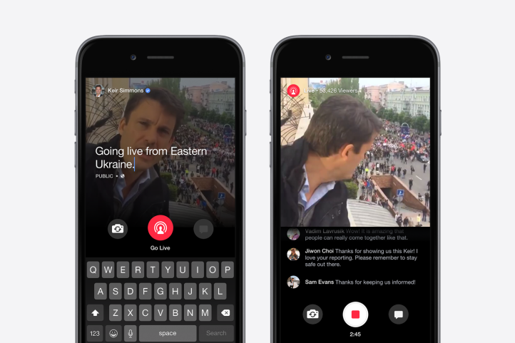 Facebook Live: le dirette video, una volta terminate, vengono pubblicate sul diario o sulla bacheca personale.