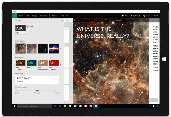 Office 2016, novità e funzioni. Sway, l'erede evoluto di PowerPoint.