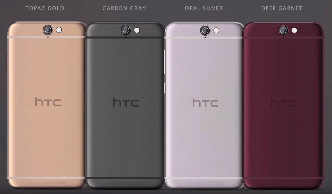 Il nuovo HTC One A9 è disponibili in quattro colori