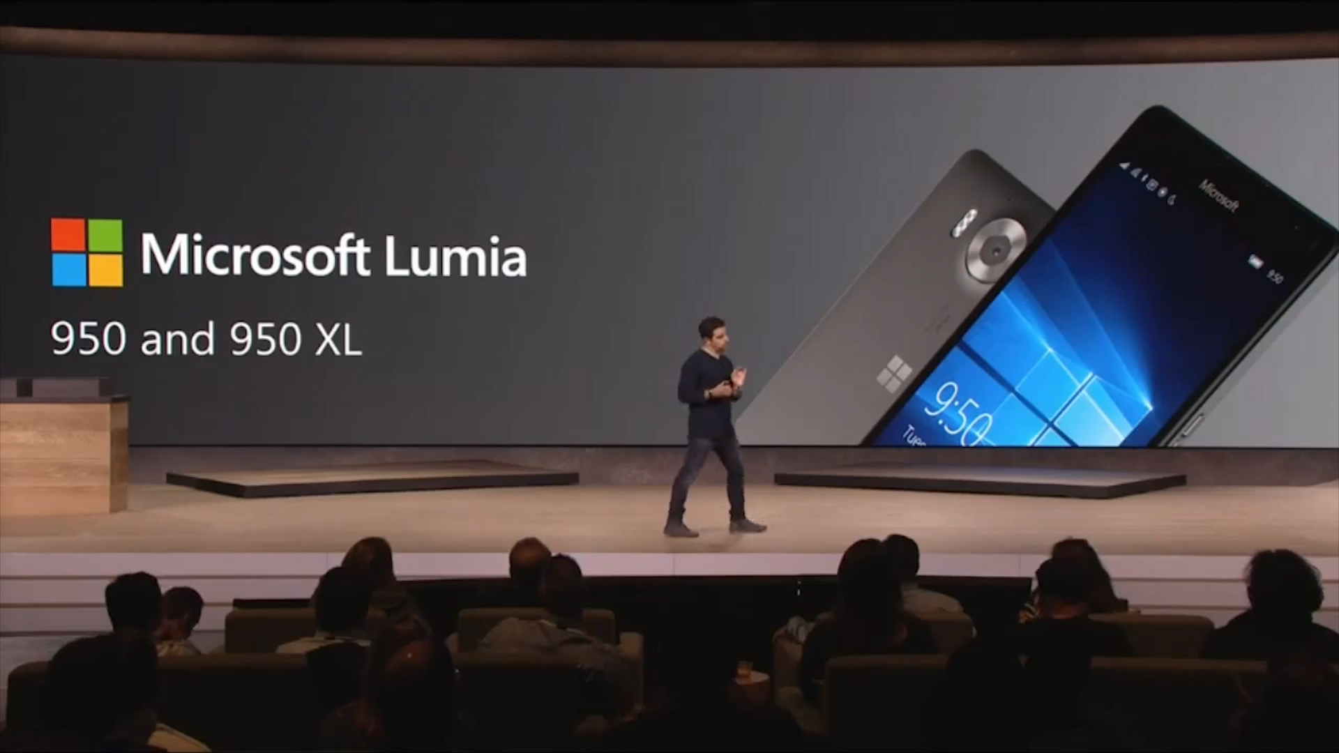 La presentazione dei prodotti Microsoft Nokia Lumia 950 e 950 XL, in arrivo a novembre