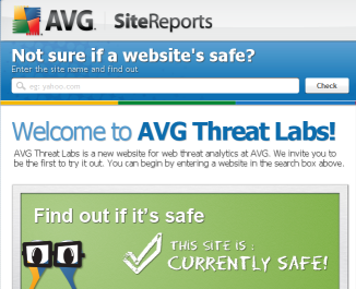 Per controllare se un sito web ha un virus, AVG mette a disposizione un potente tool gratuito