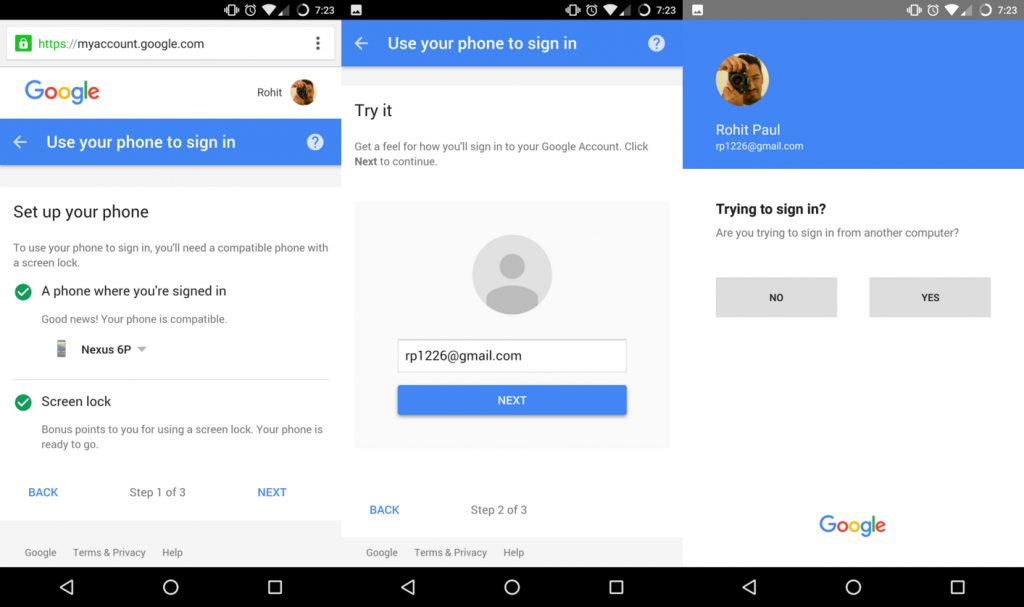 Google: login via notifica. Ecco come viene visualizzata la notifica di sicurezza sullo smartphone associato all'account.