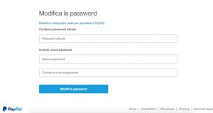 Modificare la password è la prima precauzione per difendersi da false email di Paypal
