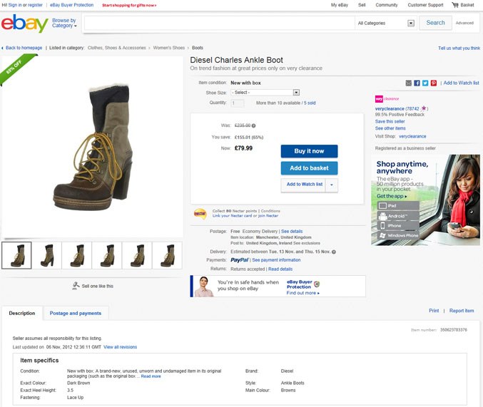 Comprare sicuri su eBay? Si può: basta leggere con attenzione la descrizione del prodotto e i feedback degli altri utenti