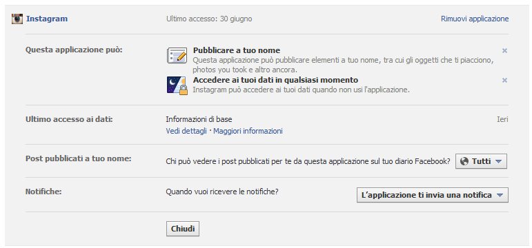Le opzioni di privacy Instagram passano anche attraverso Facebook: quando si collegano i due account, è necessario stabilire chi potrà avere accesso alle nostre foto