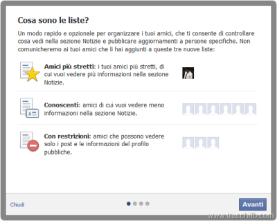 Per limitare la visibilità Facebook è possibile inserire uno o più amici nelle "liste limitate".