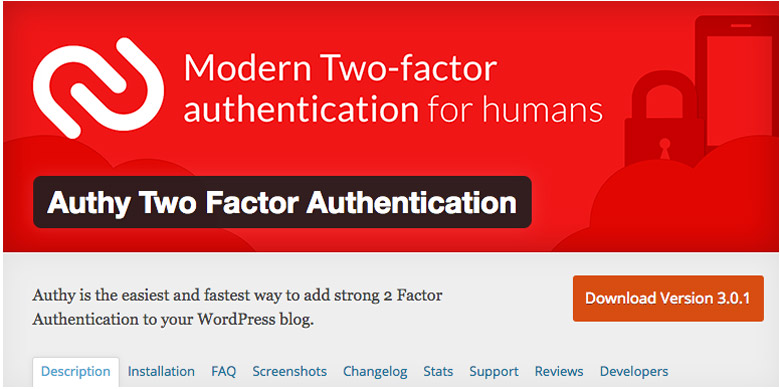 migliori plugin di sicurezza per WooCommerce Authy Two Factor Authentication