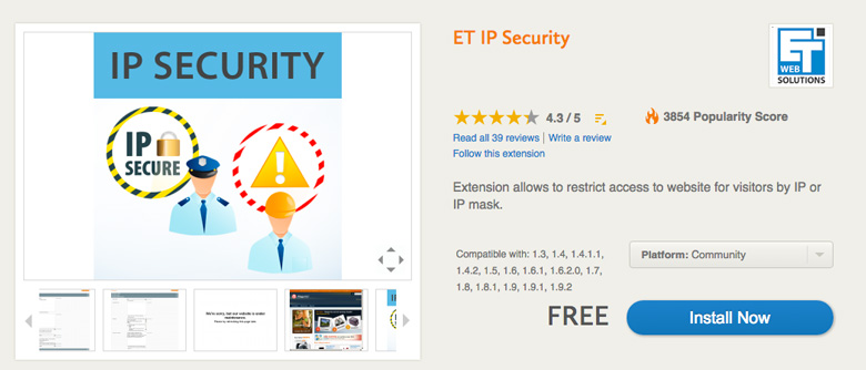 migliori plugin di sicurezza per Magento IP Security