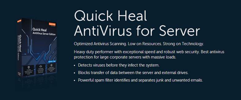 software per la sicurezza dei server quick heal anti-virus for server