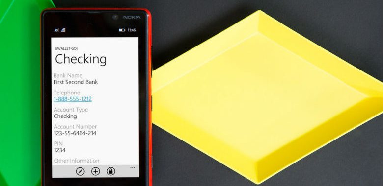 applicazioni di sicurezza per Windows Phone eWallet GO!