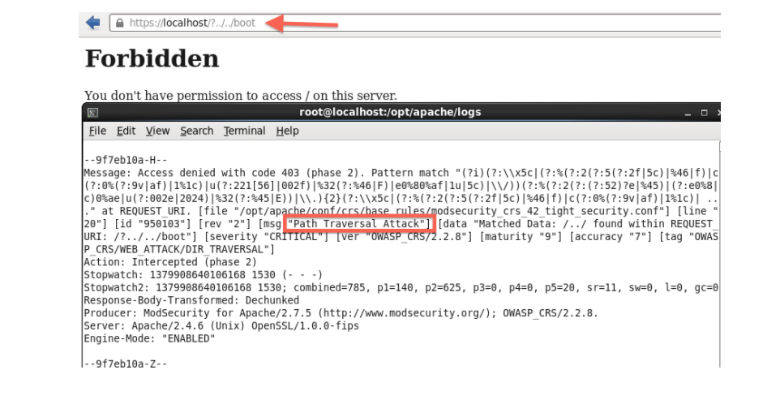 sicurezza web server apache e attacchi directory trasversal