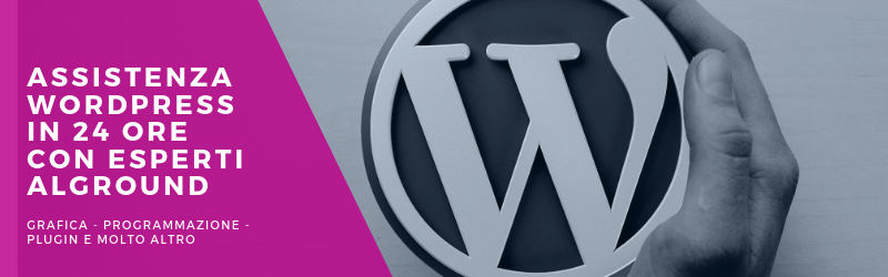 assistenza wordpress in 24 ore con esperti alground