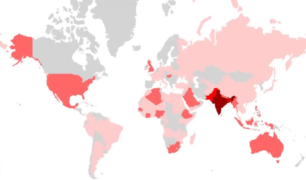 Agent Smith mappa delle infezioni