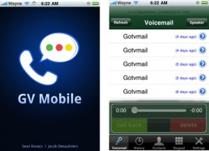 L'app Google Voice in azione su Iphone